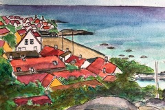 Udsigt over Gudhjem, Bornholm