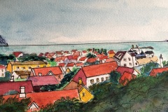 Udsigt over Gudhjem, Bornholm