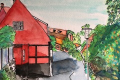 Gåtur i Gudhjem, Bornholm SOLGT